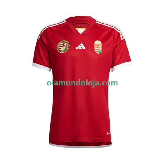 Camisola Hungria Homem Equipamento Primeiro 2022 Manga Curta